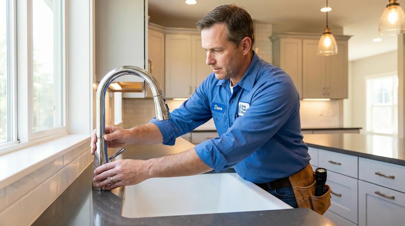 Kitchen faucet installation by Johns Plumbing LLC in Kenilworth