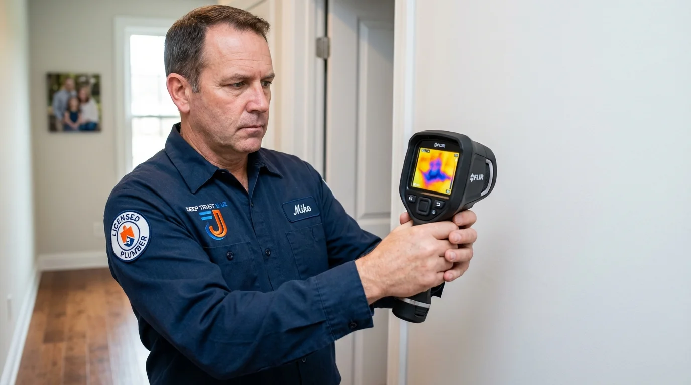 Thermal imaging leak detection by Johns Plumbing LLC in Kenilworth